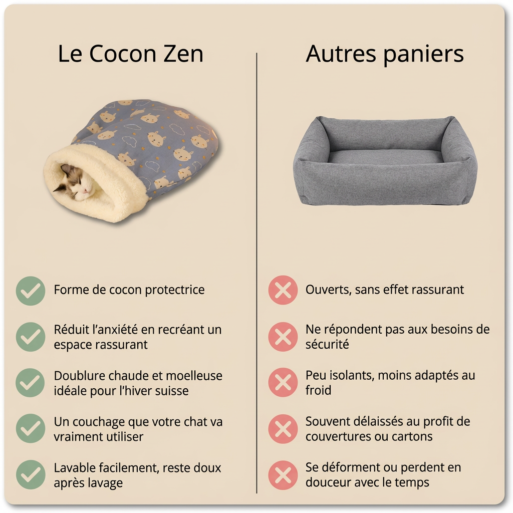 Nid Ultra-Douillet pour chat - Édition Suisse